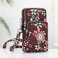 thumbnail image 1 of Woman‘s Cell Phone Bag with Large Capacity Wrist Strap Prints Design for Outdoor School Office Commute, 1 of 2