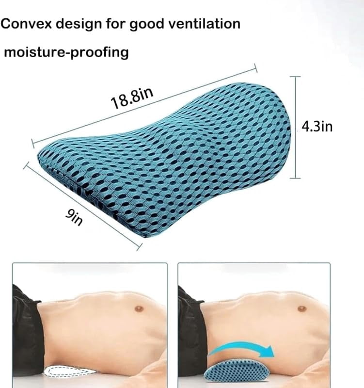 Original Neocushion Lumbar Support Pillow, 2026 New Lumbar Support Pillow, Memory Foam Lumbars Pillows for Back Pain and Sleep Discomfort, Durable, Breathable and Stylish (White)