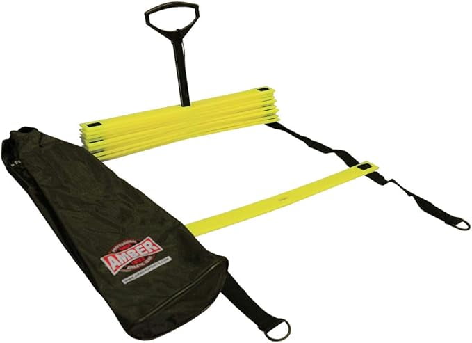 15ft. Feet Speed and Agility Training Ladder for High-Intensity Training in Boxing, Soccer, Football, Lacrosse, and Ice Hockey - Improve Your Footwork and Coordination