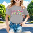 thumbnail image 4 of Boys & Girls Crew Neck Short Sleeve T-Shirts,Comfortable Breathable Casual Tops for Daily Back-to-School Outfits, 4 of 4