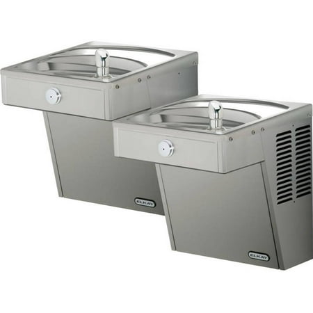 Bi Level Filter - Elkay LVRCTL8SC Filtered Vandal-Resistant Wall Mount Bi-Level ADA Cooler