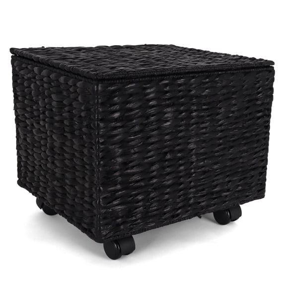 Seagrass Rolling File Cabinet Black - Letter