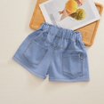 thumbnail image 6 of Godom Shorts for Girls Summer Comfy Casual Solid Short Pants Drawstring Elastic Waist Shorts, Sizes 3-12 Years, 6 of 7
