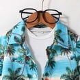 thumbnail image 2 of Boys 2 Piece Hawaiian Outfit Summer Button Down Shirt and Pocket Shorts Sets Beach Vacation Clothes for Kid, 2 of 7