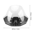 thumbnail image 5 of Adjustable Windshield 219401032 PC Aerodynamic Enhance Comfort Sport Wind Screen Shield for Ryker 600 900 Rally Sport Transparent, 5 of 5