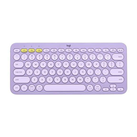 Logitech K380 Wireless Multi-Device Bluetooth Keyboard (Lavender Lemonade)