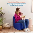 thumbnail image 4 of ECR4Kids SoftZone Contoured Rocking Chair, 12in Seat Height, Flexible Seating, Blue, 4 of 9
