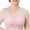 Pink, variant on Bras! Ashirexll Bras for Older Women, Full Coverage Wireless Solid Color Traceless Comfortable No Steel Ring Breathable Gathering Bra Gray 3XL
