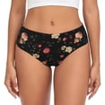 thumbnail image 1 of Fotbe Red White Flowers Calzones Estampados para Mujer – Ropa Interior de Algodón, Cómoda, Suave y Elástica-Small, 1 of 6