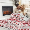 thumbnail image 4 of Btomtd 40"x50" Christmas Throw Blanket in Soft Warm Fabric, Soft Couch Blanket Suitable for Nap Time, Versatile Bed Blankets for Camping and Festival Activities, C, 4 of 6