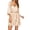 Flesh Color, variant on Women's Lace-Trim Silk Robes Bride Bridesmaid Kimono Satin Bathrobe V Neck Sleepwear with 3/4 Sleeve