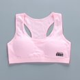 thumbnail image 7 of Tees Girls Cotton Training Bras Stretchy Sports Bra Seamless Racerback Training Bralettes with Removable Padding One Size for Big Girls 8-12 Years, 7 of 7