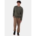 thumbnail image 2 of No Boundaries All Gender Fleece Crewneck Sweatshirt with Long Sleeves, Men's and Big Men’s, 2 of 5