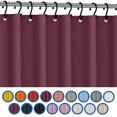 thumbnail image 2 of Elaine Karen Vinyl Shower Curtain Liner Premium PVC-Free Shower Liner, 72"W x 72"H (Purple), 2 of 8