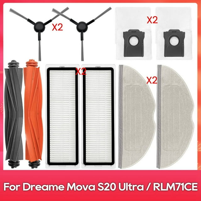 Para S20 Ultra / RLM71CE Repuestos Cepillo Lateral Principal Filtro Mopa Almohadilla Bolsa para Polvo Accesorios
