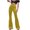 Yellow, variant on Lovskoo 2024 Velvet Pants for Women Fall Spring High Waist Wide Leg Bell Bottom Trousers Casual Baggy Pants Brown