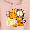 thumbnail image 3 of Garfield - Level Up Your Life - Juniors Cropped Pullover Hoodie, 3 of 5