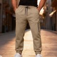 thumbnail image 2 of Yongwang Mens Joggers Pants Drawstring Elastic Waist Sweatpants with Pocket Casual Basic Long Sweatpants, 2 of 9