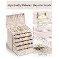 thumbnail image 4 of Jewelry Box Vlando - Soporte grande para joyas (6 capas), color rosa, 4 of 7