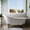 White-Matt Silver, variant on Vintage Tub & Bath Charlotte 67 Inch Cast Iron Slipper Clawfoot Tub - No Faucet Drillings