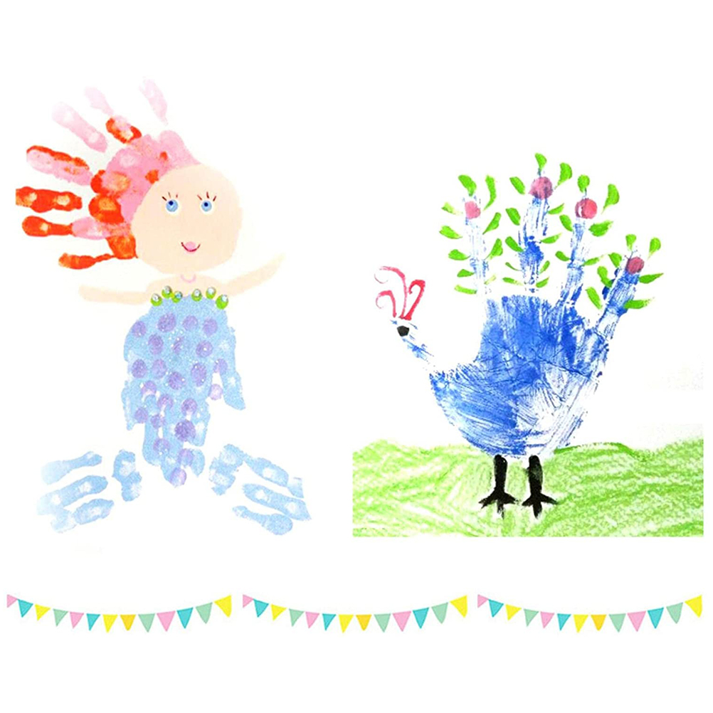 Kit De Peinture Au Doigt Rigolo Et Lavable Pour Enfants – Set Créatif éducatif Avec Peinture à La Boue, Idéal Pour éveiller L'imagination Des Petits Dès 2 Ans