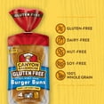 thumbnail image 3 of (2 pack) Canyon Bakehouse Burger Buns, Gluten Free Hamburger Buns, 100% Whole Grain, Fresh, 4 Count, 12 oz, 3 of 16