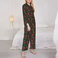 thumbnail image 3 of Pofeuu Ladybugs In Love Print Womens Pajamas Set Long Sleeve Sleepwear Button Down Nightwear Soft Pj Lounge Sets Button Down Pajamas Women-X-Large, 3 of 7