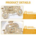 thumbnail image 3 of 1Set Rhinestone Pumpkin Brooch For Women Hat And Scarf Accessories Golden Jewelry, 3 of 8