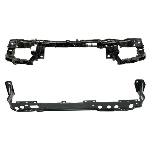 DAMAIJOY 2pcs Radiator Mount Radiator Support Tie Bar Crossmember for Ford for Focus 2012-2018 Upper and Lower FO1225214 FO1225220