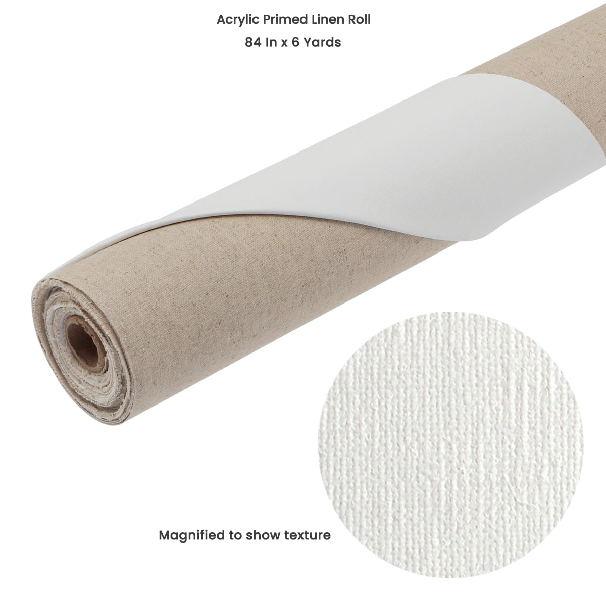 Centurion Artist Linen Canvas Roll for Painting, 11 Ounce Weight