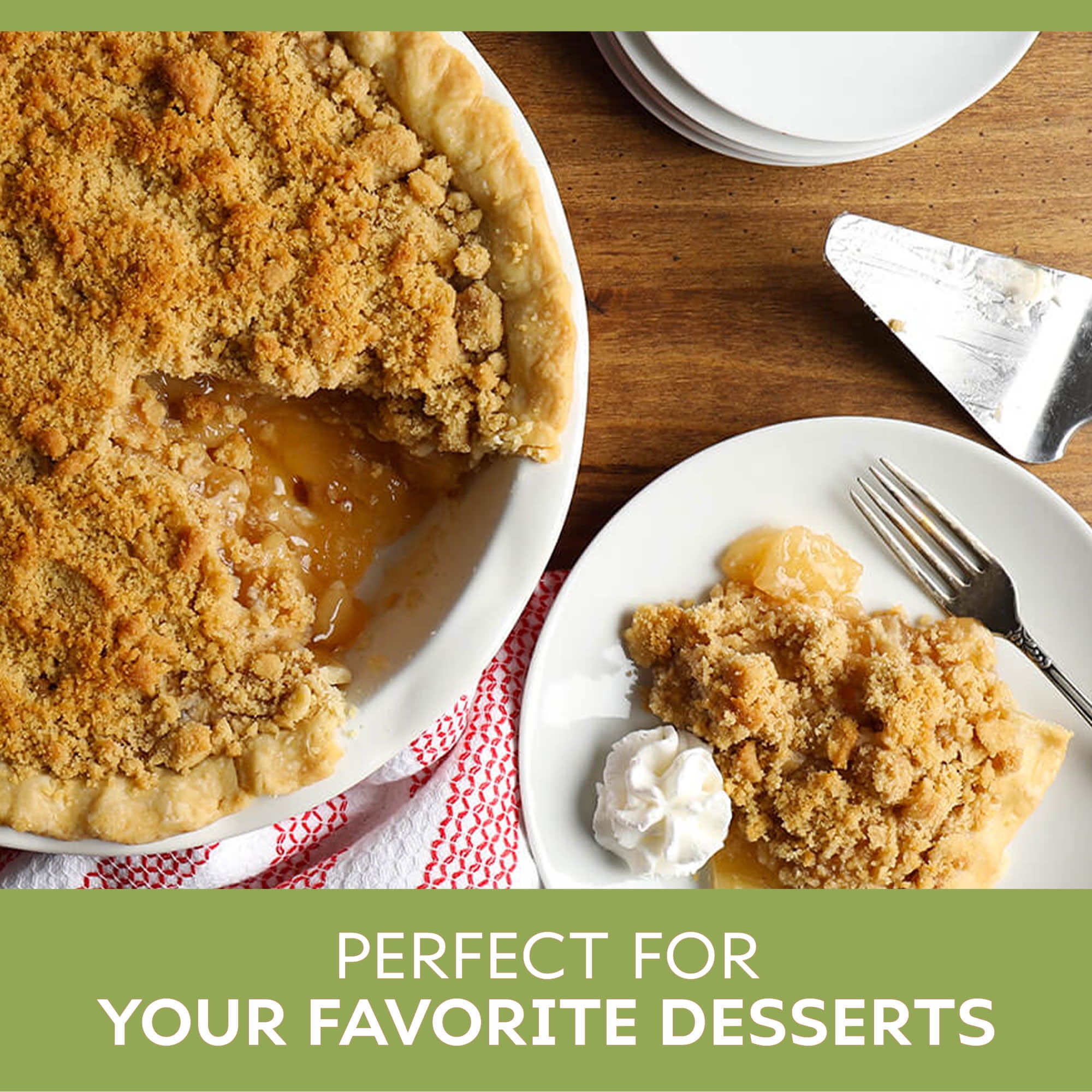 (4 pack) Duncan Hines Comstock, Caramel Apple Pie Filling and Topping, Ready to Use, 21 oz.