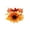 Sunflower, variant on Autumn Pumpkin Maple Leaf Table Candle Ring, Thanksgiving Harvest Wreath for Home Tabletop Decoration, D