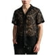 thumbnail image 2 of pstuiky camisetas de hombre, Blusa informal de encaje con botones y manga corta para hombre camisas casuales para hombre l, 2 of 9