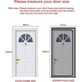 thumbnail image 2 of Reinforced Cat Screen Door Heavy Duty Pet-Proof Screen with Zipper White Prevents Pets from Running Out, 2 of 5
