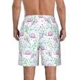 thumbnail image 3 of Yiaed Rabbit Back View Print Men's Swim Trunks with Lining Quick Dry Sports Shorts Beach Shorts Boardshorts-XX-Large, 3 of 5