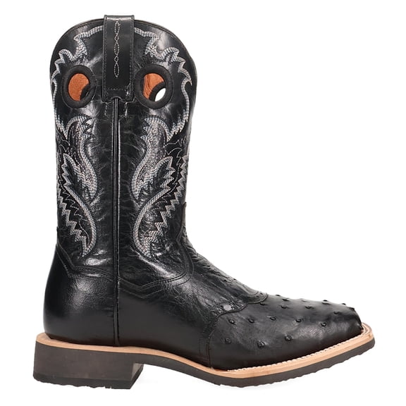 Dan Post Boots Mens Martel Full Quill Ostrich Pull On Square Toe Cowboy Mi