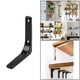 thumbnail image 5 of Soportes para estantes de montaje en pared Soporte para estante de mesa decorativo de montaje en pared de alta resistencia Negro 4 pulgadas, 5 of 9
