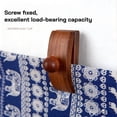 thumbnail image 5 of Vruelia Tapestry Hangers,Quilt Hangers for Wall Hangings,Blanket Hanger Clamps,Carpet Rug Display, Wooden Clips 2pack, 5 of 5