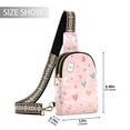 thumbnail image 2 of FORMRS Womens Crossbody Sling Bag Travel Daypack Shoulder Chest Backpack, Love in The Air, 2 of 7