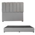 thumbnail image 1 of Box Base cama King Size + Cabecera Kami Gris, 1 of 6