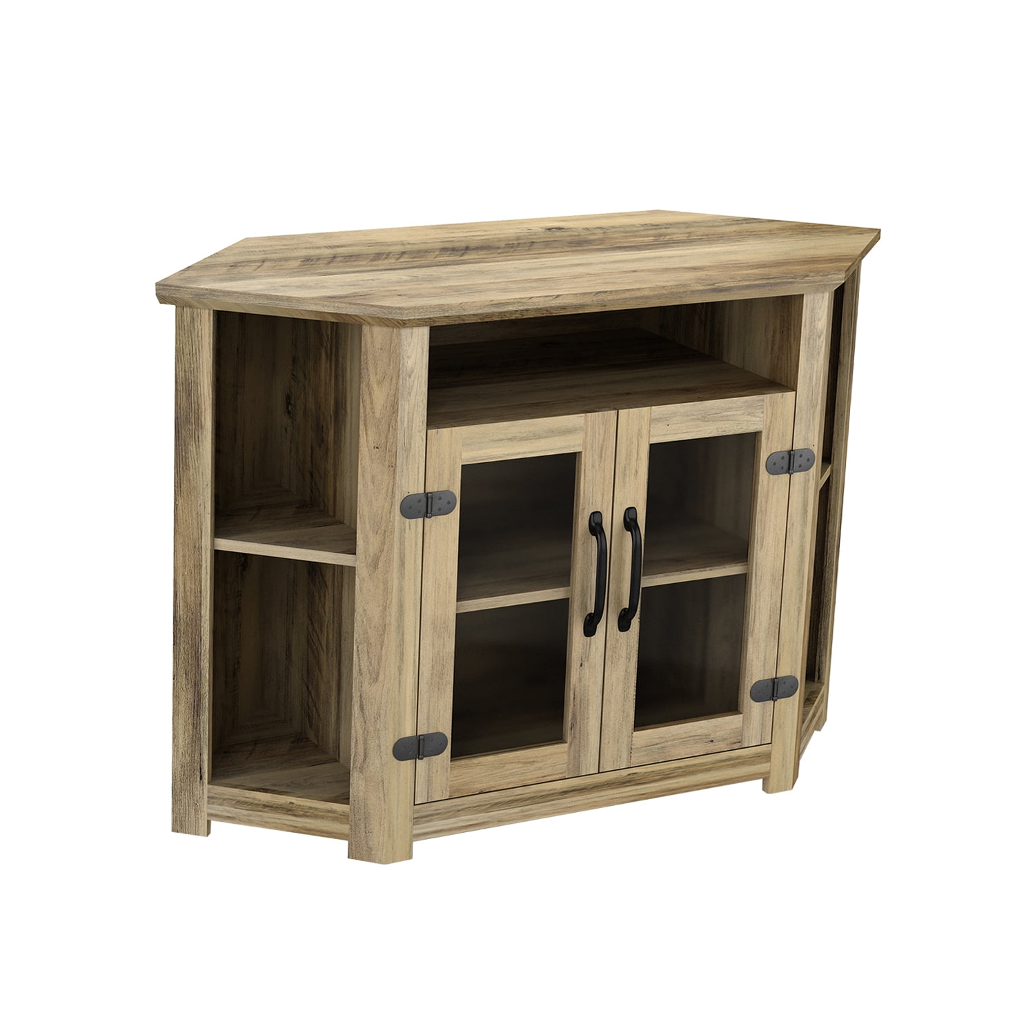 Kadyn 44 Inch Modern Farmhouse Wood Entertainment Center, Particle Board TV Console with Double Doors and Storage Cabinets, TV Stand for Living Room, Bright Yellow Kadyn 44 Inch Modern Farmhouse Wood Entertainment Center, Particle Board TV Console with Double Doors and Storage Cabinets, TV Stand for Living Room, Bright Yellow
