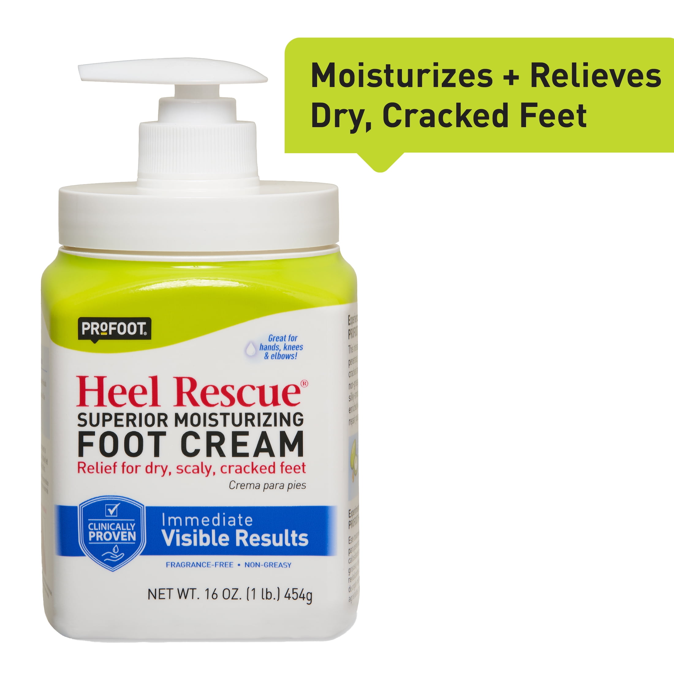 PROFOOT Heel Rescue Foot Cream for Cracked, Calloused, or Chapped Skin, 16 oz