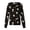 Black-A#230526NN, variant on Cartoon Animal Print Womens Scrub Jacket Warm Up Snap Front Scrubs for Women S-5xl Plus Size Women’s Nurse Uniforms with Pocket