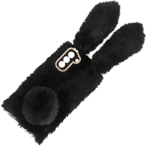 Teléfono peludo Conejito de conejito de conejito de la espeluznante Caso de teléfono celular compatible con S21 PLUS 5G