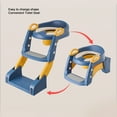 thumbnail image 4 of Asiento De Entrenamiento Para Ir Al Baño Con Escalera, Reposabrazos Plegables Y Seguros, Asiento De Inodoro Para Ir Al Baño Para Niños Pequeños, Almohadillas Antideslizantes, 4 of 7