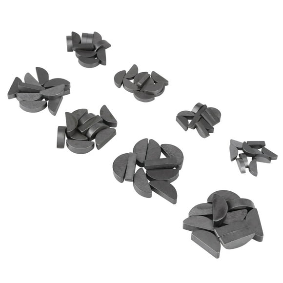 80pcs Woodruff Key Assortment Woodruff Key For Mechanical Industry