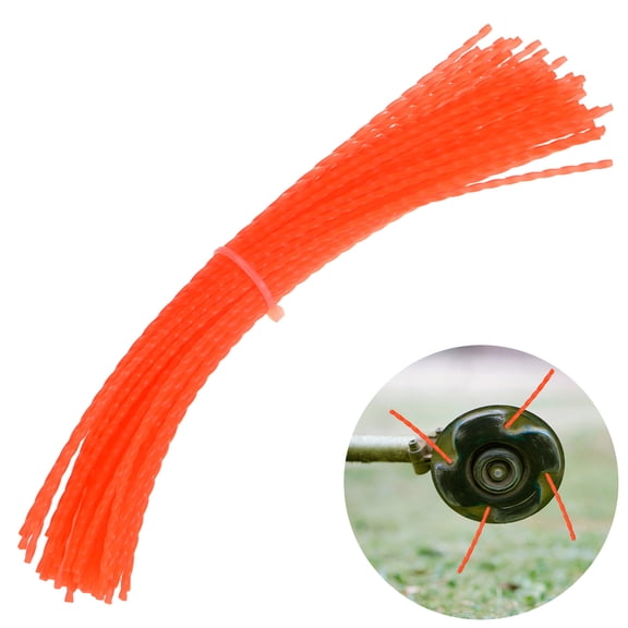 Uxcell 50-Pack Pre-Cut Trimmer Line, 0.095 Inch x 8 Inch Spiral Nylon String, Replacement Line for Trimming Grasses and Weeds [Red]