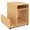 Yellow, variant on Giantex Mobile Nightstand, Rolling Small Side Table w/2 Lockable Casters, Coffee