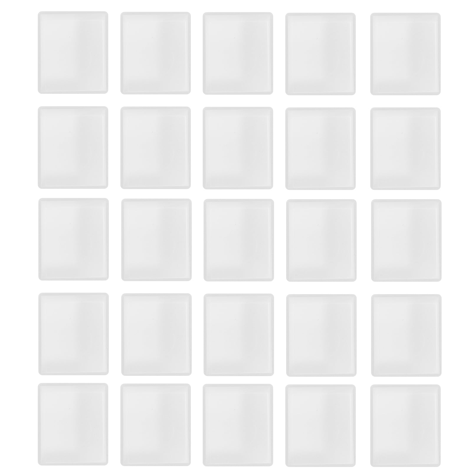 50pcs Watercolor Paint Pan Plastic Empty Watercolor Half Pans for