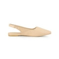 thumbnail image 3 of BLISSFUL STEP Valentine's Women's Shoes Slingback Pointed Toe Flat Shoes Beige 6, 3 of 7